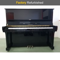 Factory Refurbished Yamaha U3M Polished Ebony Upright Piano All Inclusive Package